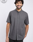 Camisa manga corta Texture Military gris - Frøens