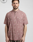 Camisa manga corta Magnolia burdeo - Frøens