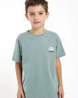 Polera manga corta kids Sol petróleo - Algodón orgánico