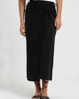 Falda larga Amber negro - Lino - Frøens