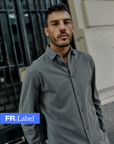 Label - Camisa manga larga Lisboa grafito