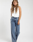 Jeans mujer Pinzas celeste - Frøens