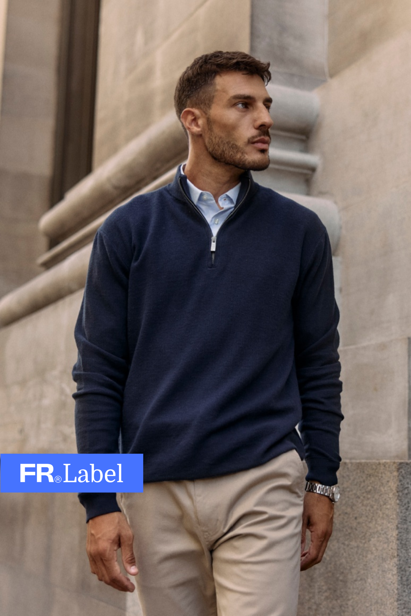 Label - Chaleco hombre Cádiz azul – Froens