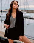 Falda short Sol negro - Lino - Frøens