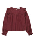 Blusa manga larga Mia burdeo
