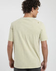 Polera manga corta hombre Mao beige - Algodón orgánico