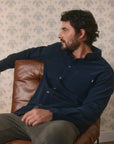 Camisa manga larga Corduroy azul