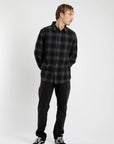 Camisa manga larga Flannel check grafito - Frøens