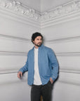 Camisa manga larga Denim azul