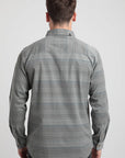 Camisa manga larga hombre Corduroy yarn gris - Algodón orgánico corduroy