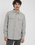 Camisa manga larga Franela gris - Algodón orgánico - Frøens