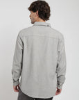 Camisa manga larga Franela gris - Algodón orgánico - Frøens