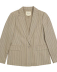 Blazer Alondra rayas beige - Lino