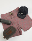 Traje de Baño hombre Surf Bird burdeo - Poliéster reciclado - Frøens