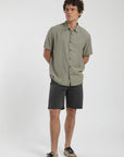 Camisa manga corta Puelche olivo