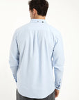 Camisa manga larga Classic celeste