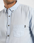 Camisa manga larga Classic celeste