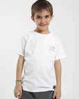 Polera manga corta kids Praia blanco- Algodón orgánico - Frøens