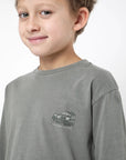 Polera manga larga kids Palafito olivo