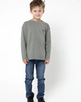 Polera manga larga kids Palafito olivo