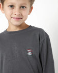 Polera manga larga kids Fungi grafito