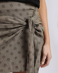 Falda corta print Flora verde - Frøens