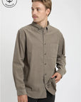 Camisa manga larga Corduroy olivo - Algodón orgánico - Frøens
