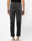 Jeans straight mujer Bicolor gris - Frøens