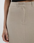 Falda larga Lisa beige - Lino - Frøens