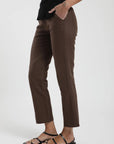 Pantalón mujer Iris café - Lino - Frøens