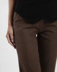 Pantalón mujer Iris café - Lino - Frøens