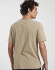 Polera manga corta hombre Bolsillo camel - Algodón orgánico