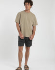 Polera manga corta hombre Oversize camel - Algodón orgánico - Frøens
