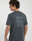 Polera manga corta hombre Palmeras azul - Algodón orgánico - Frøens