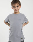 Polera manga corta kids Text lila - Algodón orgánico