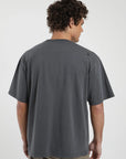 Polera manga corta hombre Oversize grafito - Algodón orgánico - Frøens