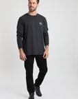 Polera manga larga hombre Bosque grafito - Algodón orgánico - Frøens