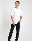 Polera manga corta hombre Front text blanco - Algodón orgánico - Frøens
