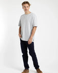 Polera manga corta hombre Plain hielo