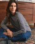 Polera manga larga mujer Agata azul