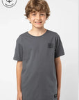 Polera manga corta kids Sunset grafito - Algodón orgánico - Frøens