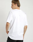 Polera manga corta hombre Front text blanco - Algodón orgánico - Frøens