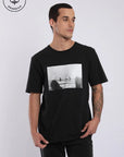 Polera manga corta hombre Surfers negro - Algodón orgánico. - Frøens