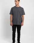 Polera manga corta hombre bolsillo Stitch grafito - Algodón orgánico. - Frøens