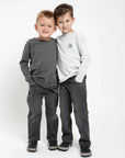 Polera manga larga kids Helechos verde
