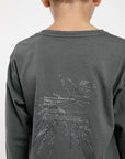 Polera manga larga kids Helechos verde
