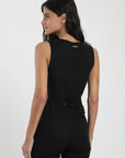 Vest Sándalo negro - Lino - Frøens