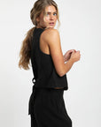 Blusa vest Sandalo negro - Frøens