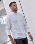 Label - Camisa manga larga Ox blanco