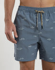 Traje de Baño hombre Trunk Pez azul - Poliéster reciclado - Frøens